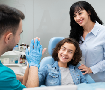 Doctor with patient
